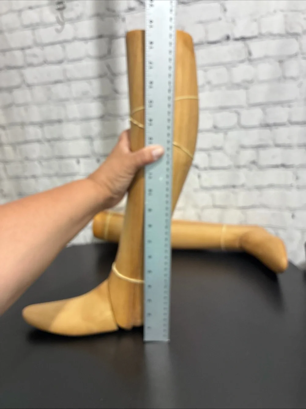 Vintage Solid Wood Riding Boots Tree -For Tall Boots Collectible